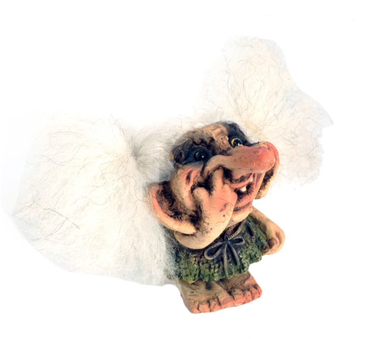 4814400 Troll Girl Picking Nose 3" tall Bergquist Imports
