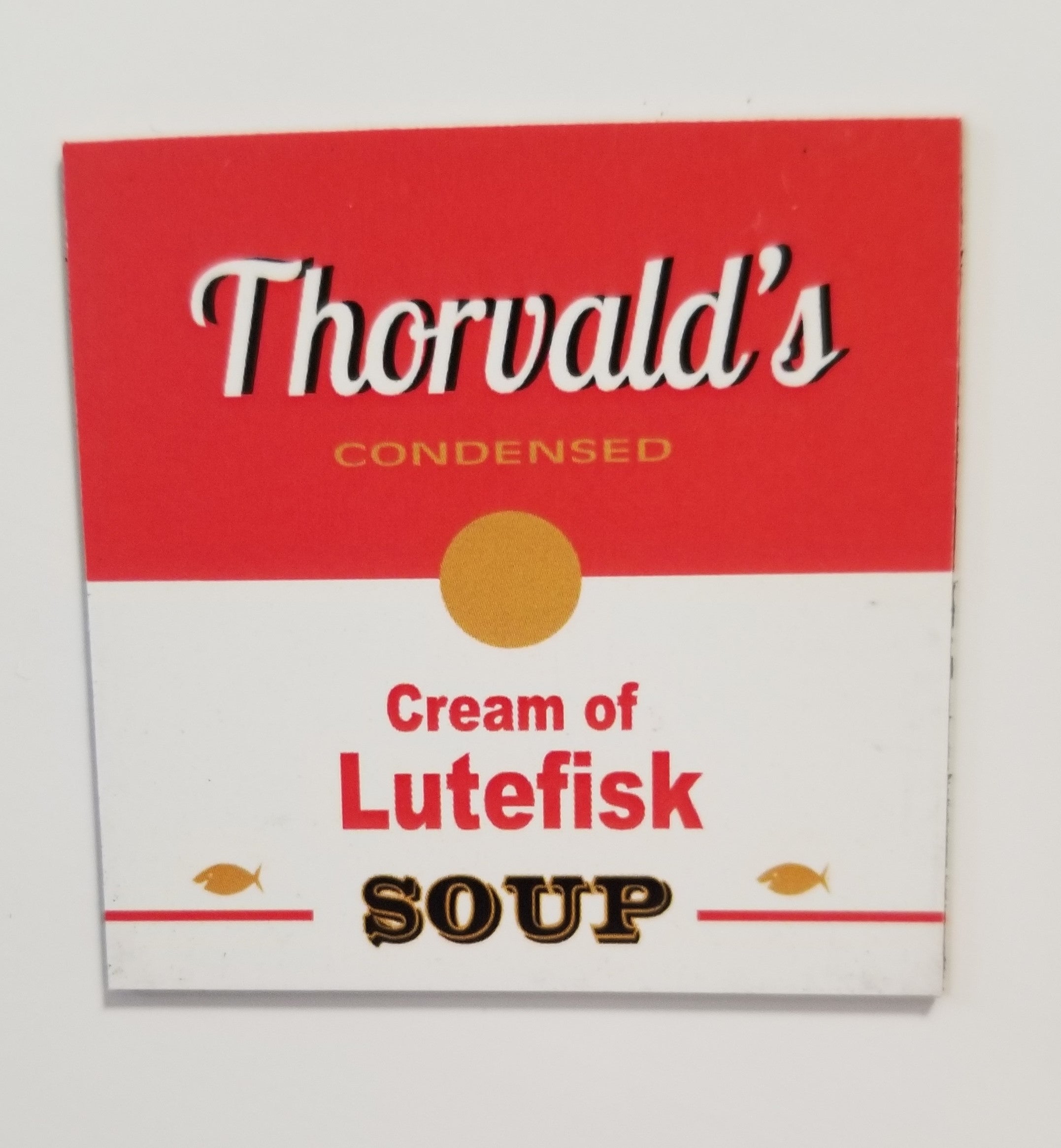 1525500 Cream of Lutefisk Soup, 2" Square Bergquist Imports