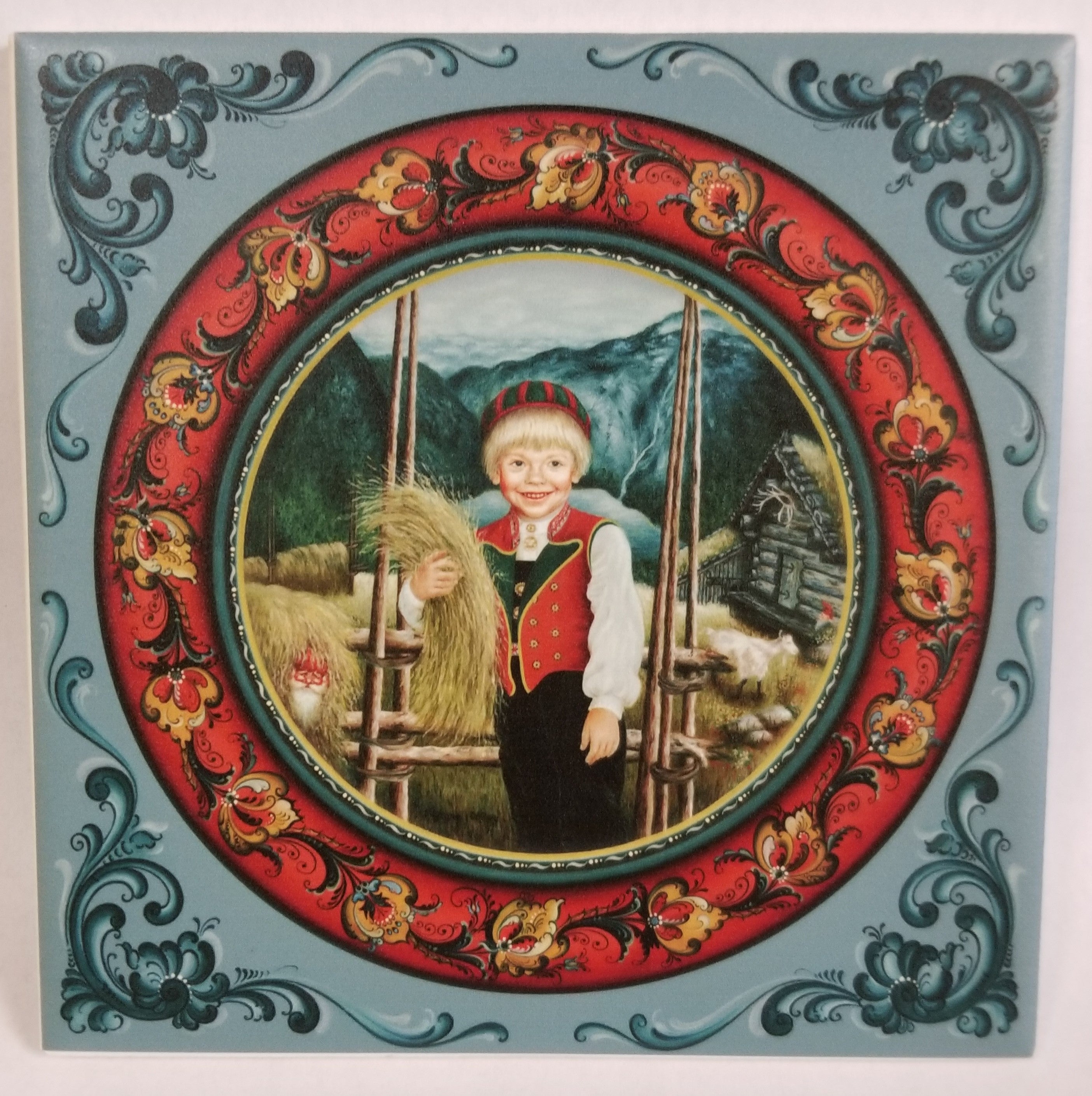 1524271 6" Ceramic Tile Bjorn with Hay Bergquist Imports